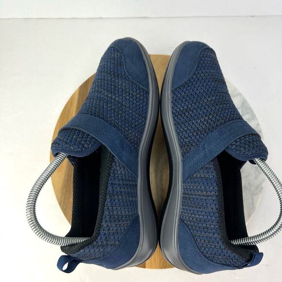 EUC OrthoFeet Blue Quincy Arch Support Orthopedic Slip On WOMEN'S 8 WIDE/39 - Picture 6 of 13